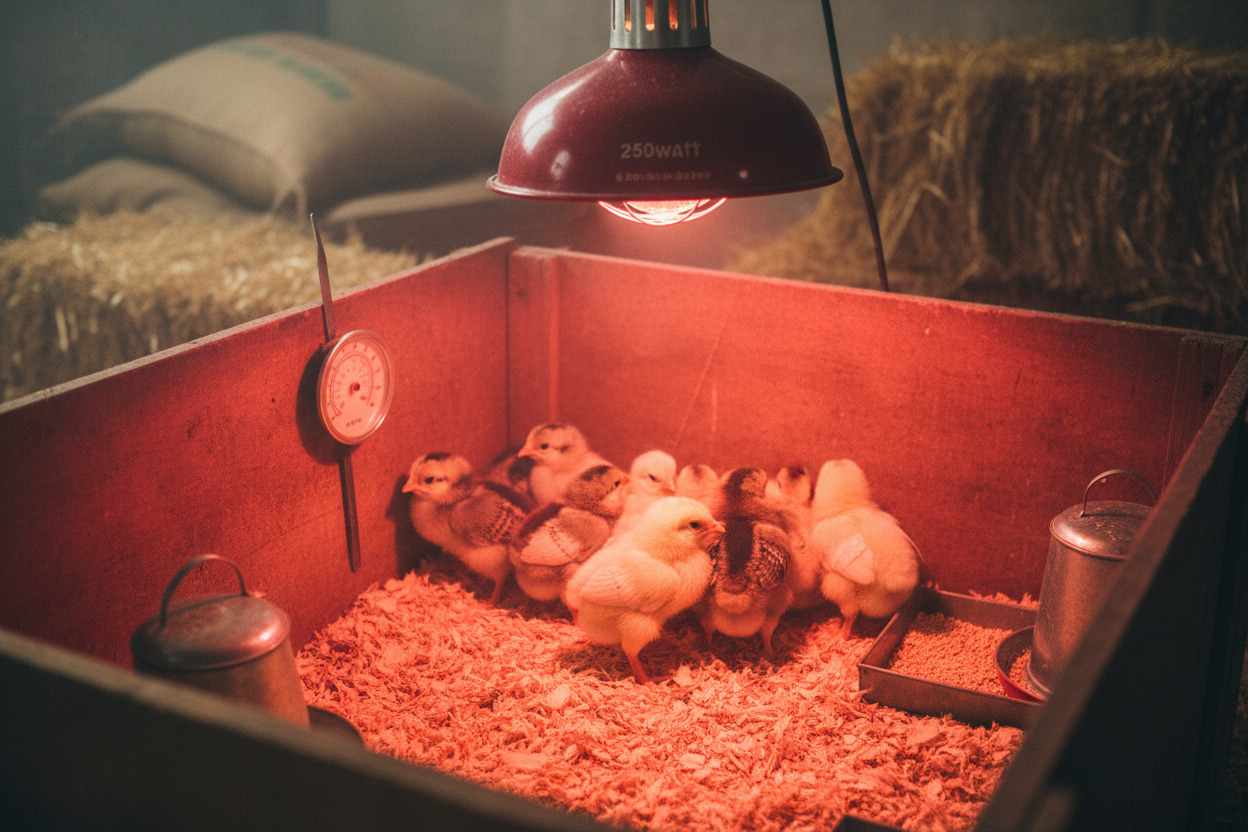 Red light (chicken heat lamp)